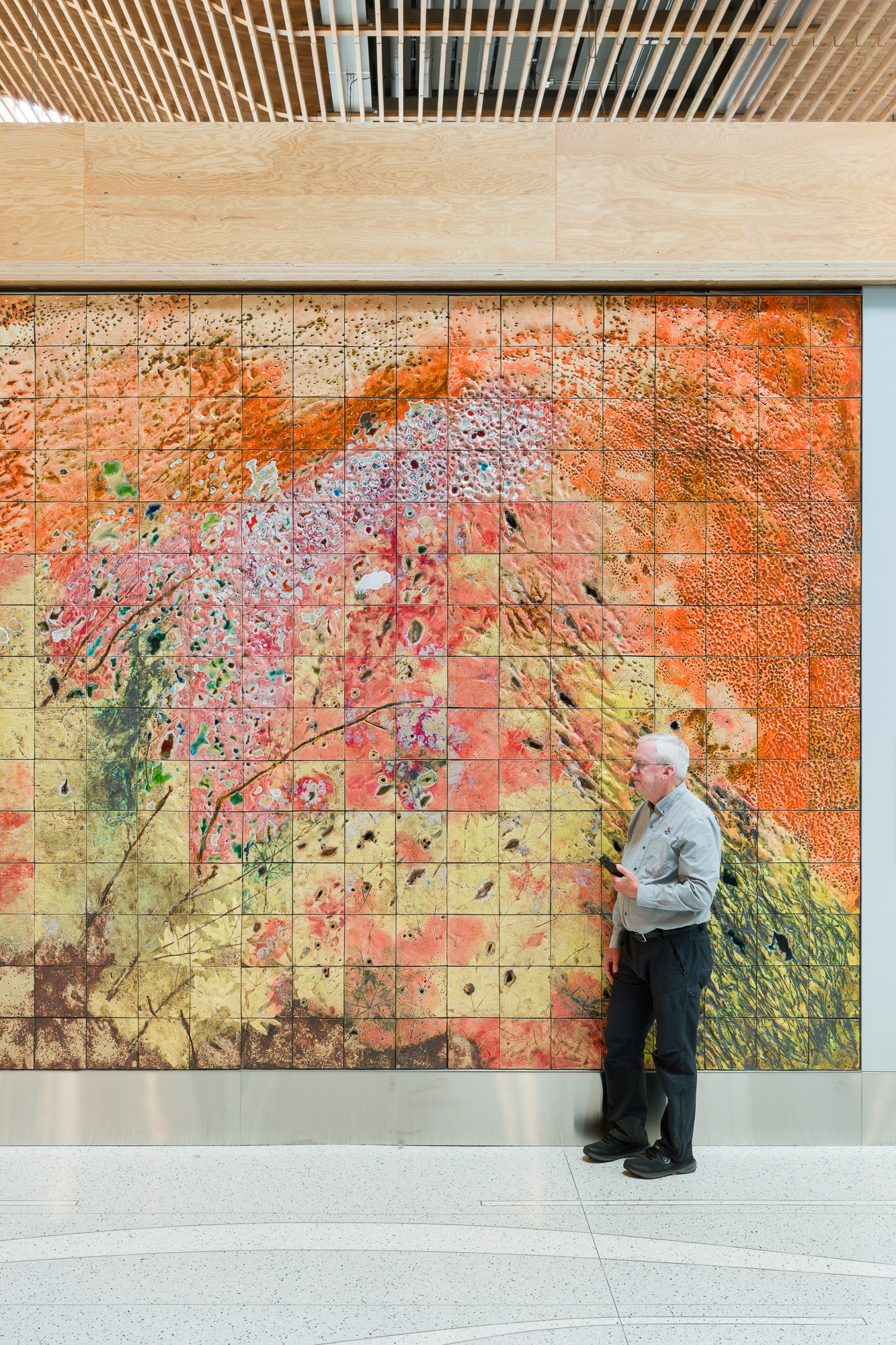 The Sound of Trees by Kate Newby at Portland International Airport, view 2
